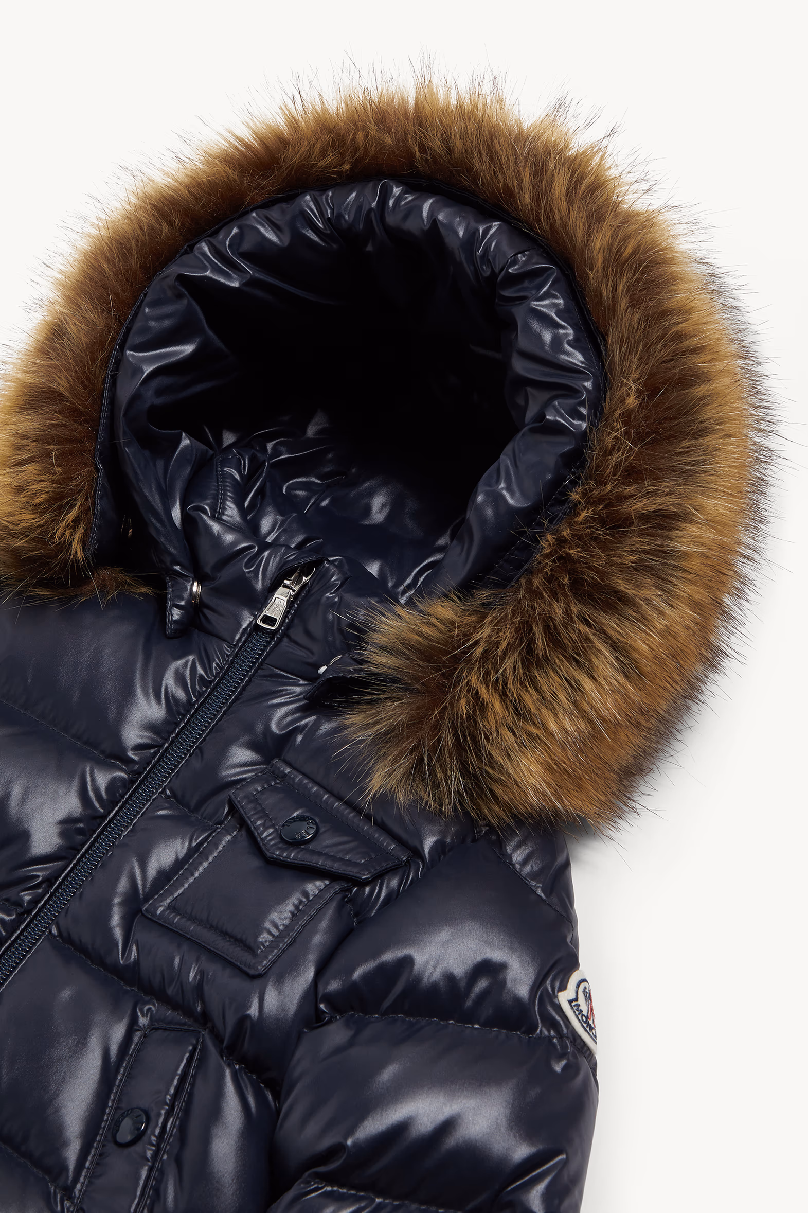 Doudoune à capuche bordée de matière synthétique K2 Mixte Bleu marine Moncler 2